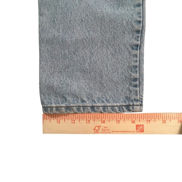 Vintage‎ Levis 585 Men's 29x32 Jeans Orange Tab Straight Relaxed Y2K Blue Retro - Picture 9 of 12